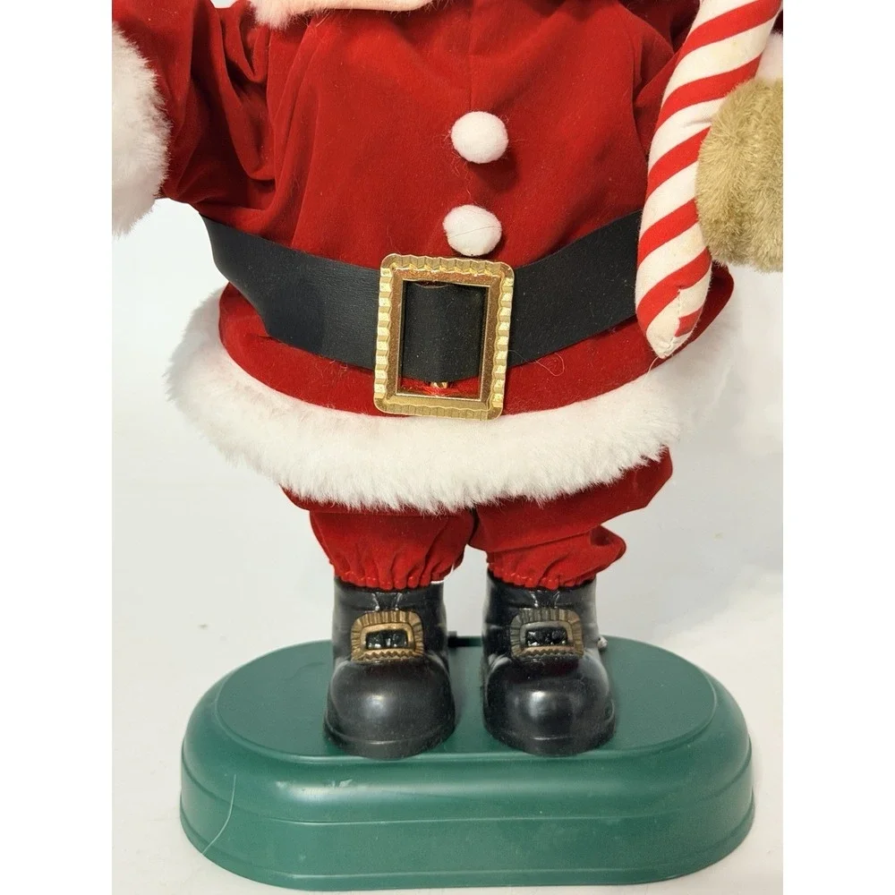 Vintage Avon Animated Plush Christmas Caroling SANTA BEAR: Music Light